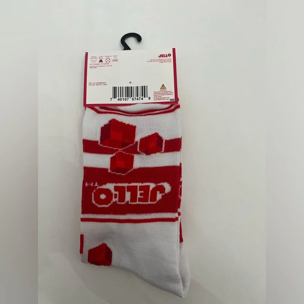 Jell-o Socks Fits Men’s Shoe Size 6-12